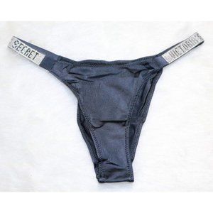 VERY SEXY Rhinestone Cheeky Panties - Black